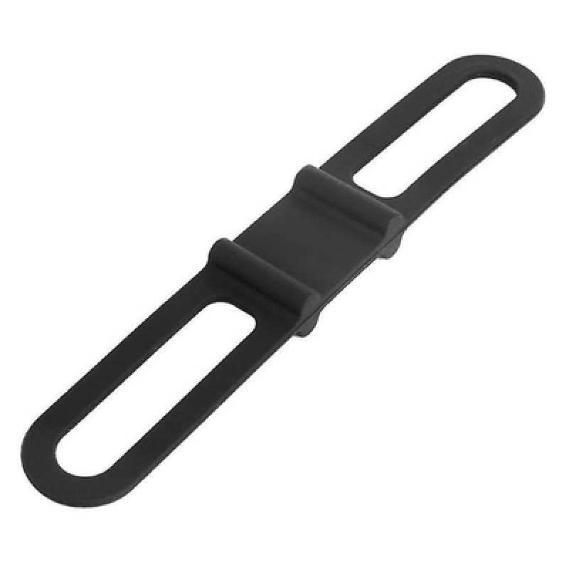 Powertech POWERTECH ελαστικό κλιπ συγκράτησης φακού ποδηλάτου BIKE-0019, μαύρο