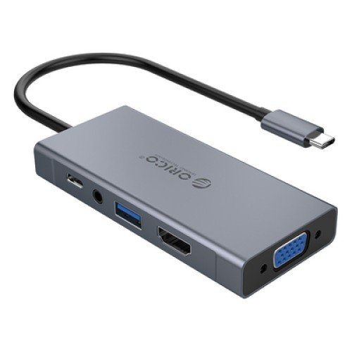 ORICO ORICO docking station MC-U501P, 5 θυρών, USB-C σύνδεση, 60W PD, 4K, γκρι