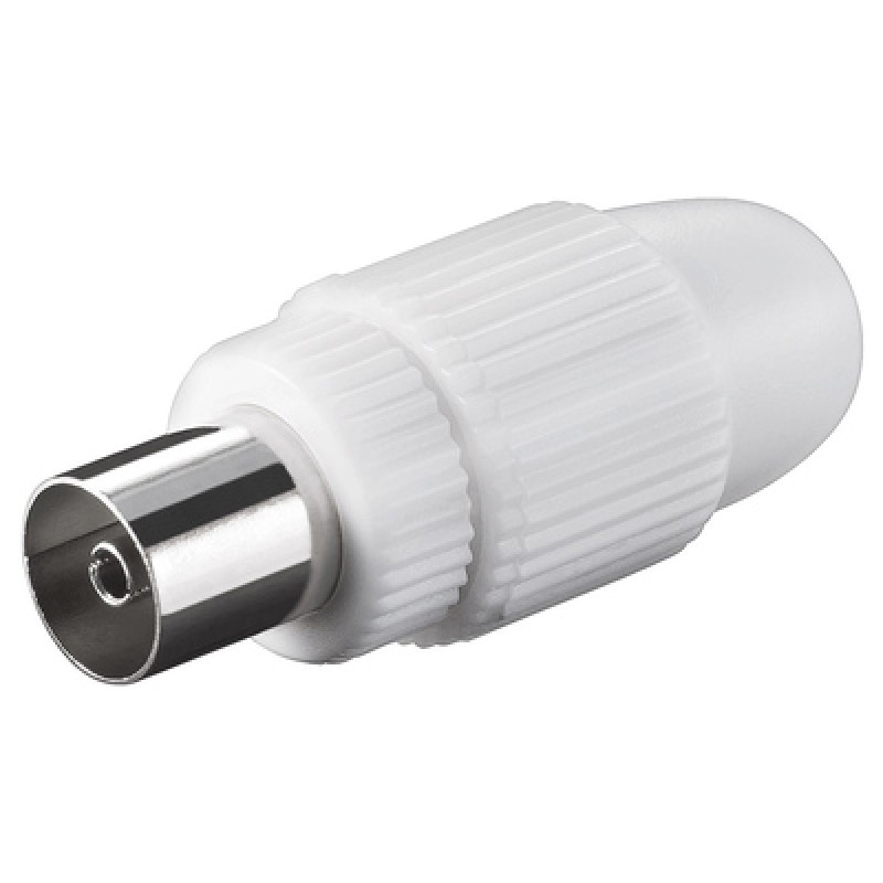 GOOBAY GOOBAY βύσμα coaxial 11501, θηλυκό, λευκό, 10τμχ