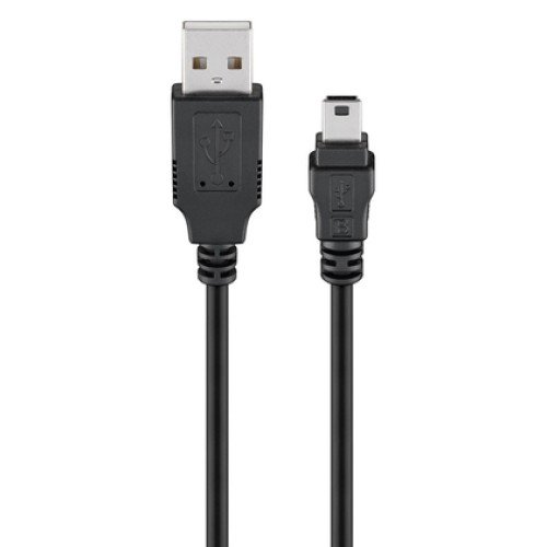 GOOBAY GOOBAY καλώδιο USB 2.0 σε USB mini 50769, copper, 5m, μαύρο