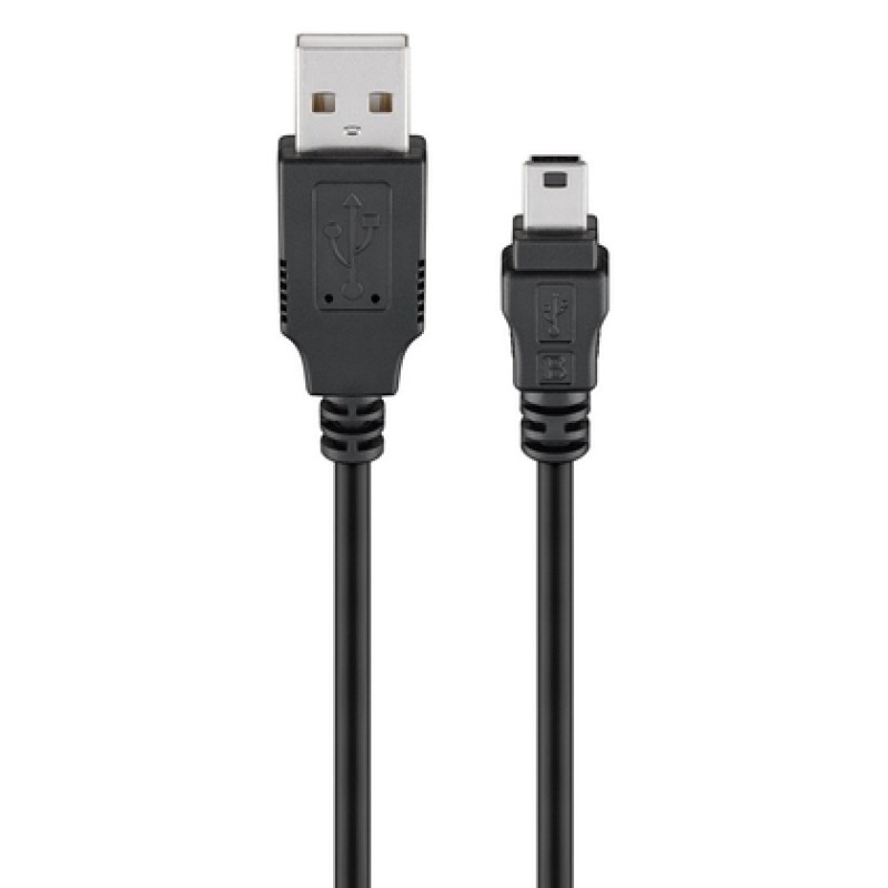GOOBAY GOOBAY καλώδιο USB 2.0 σε USB mini 50769, copper, 5m, μαύρο