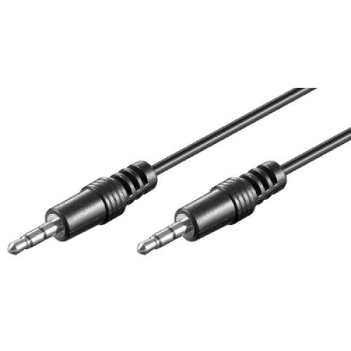 GOOBAY GOOBAY καλώδιο ήχου 3.5mm 51658, 3 pin stereo, copper, 1.5m, μαύρο