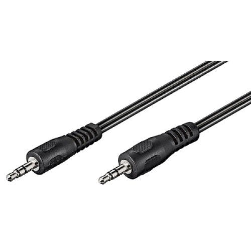 GOOBAY GOOBAY καλώδιο ήχου 3.5mm 50430, 3 pin stereo, 5m, μαύρο