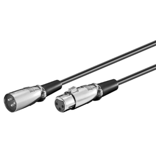 GOOBAY GOOBAY καλώδιο μικροφώνου XLR 50705, αρσενικό σε θηλυκό, CCS, 2m, μαύρο