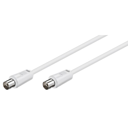 GOOBAY GOOBAY καλώδιο κεραίας αρσενικό 68147, <70dB, CCS, 2.5m, λευκό