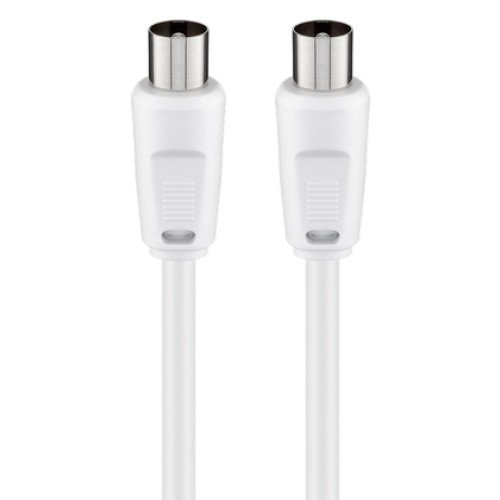 GOOBAY GOOBAY καλώδιο κεραίας αρσενικό 68145, <70dB, CCS, 1.5m, λευκό