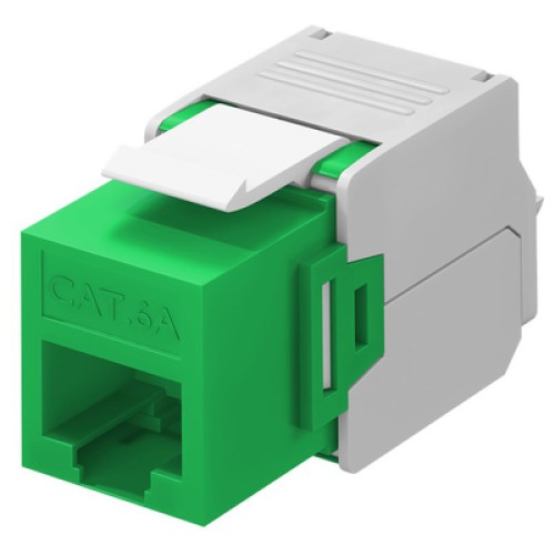 GOOBAY GOOBAY Keystone module RJ45 CAT 6A 90687, UTP, πράσινο