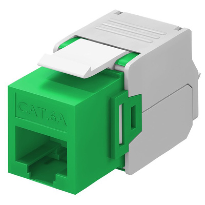 GOOBAY GOOBAY Keystone module RJ45 CAT 6A 90687, UTP, πράσινο