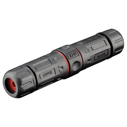 GOOBAY GOOBAY αδιάβροχος σύνδεσμος RJ45 Cat 6 79566, IP68, μαύρο