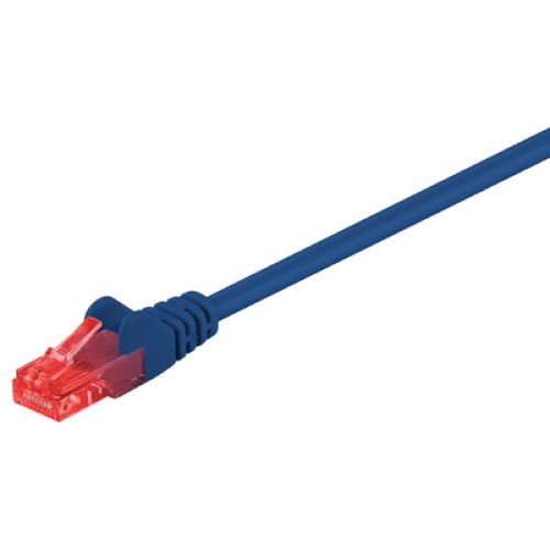 GOOBAY GΟOBAY καλώδιο δικτύου 68437, CAT 6 U/UTP, CCA, PVC, 1m, μπλε