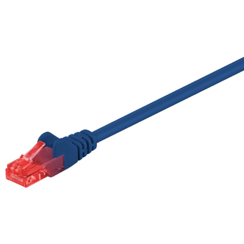 GOOBAY GΟOBAY καλώδιο δικτύου 68432, CAT 6 U/UTP, CCA, PVC, 0.5m, μπλε