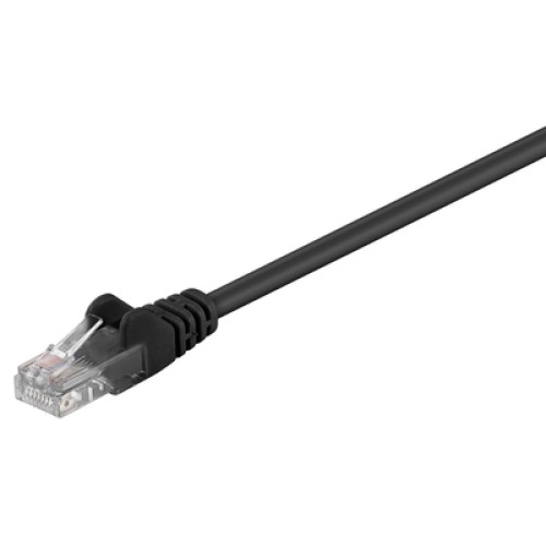 GOOBAY GOOBAY καλώδιο δικτύου 95562, CAT 5e U/UTP, CCA, PVC, 1.5m, μαύρο