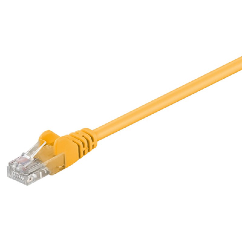 GOOBAY GΟOBAY καλώδιο δικτύου 68376, CAT 5e U/UTP, CCA, PVC, 5m, κίτρινο