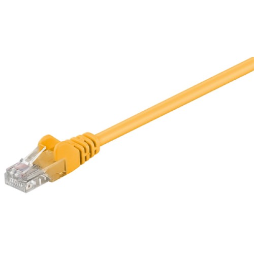 GOOBAY GΟOBAY καλώδιο δικτύου 68336, CAT 5e U/UTP, CCA, PVC, 0,5m, κίτρινο