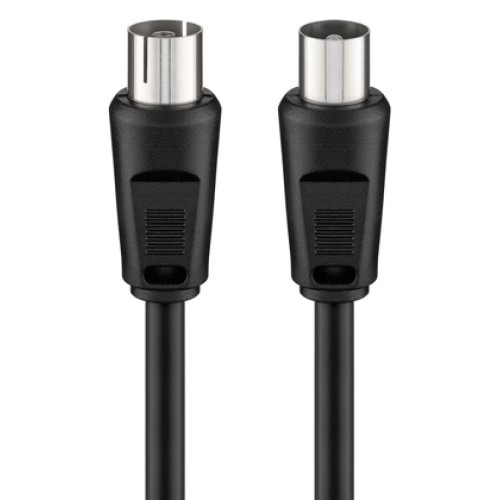 GOOBAY GOOBAY καλώδιο κεραίας αρσενικό σε θηλυκό 11723, <70dB, CCS, 5m, μαύρο