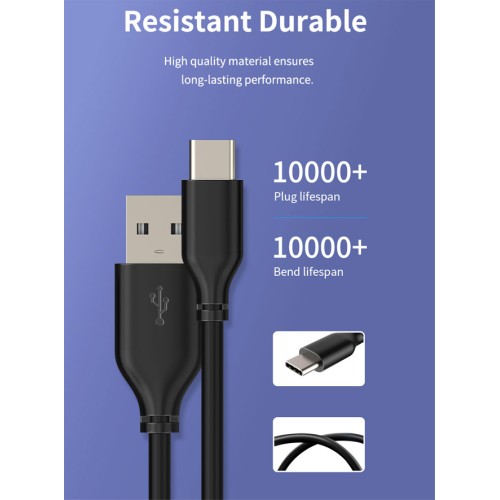 CABLETIME CABLETIME καλώδιο USB-C σε USB U323A, 3A, 480Mbps, 1m, μαύρο