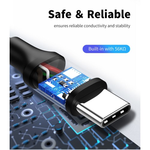 CABLETIME CABLETIME καλώδιο USB-C σε USB U323A, 3A, 480Mbps, 1m, λευκό