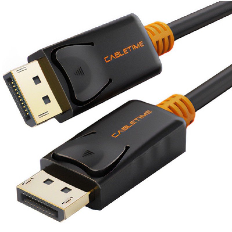CABLETIME CABLETIME καλώδιο DisplayPort CT-01G, 4K/60Hz, 1.8m, μαύρο