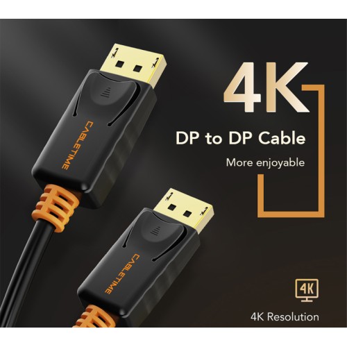CABLETIME CABLETIME καλώδιο DisplayPort CT-01G, 4K/60Hz, 4.5m, μαύρο