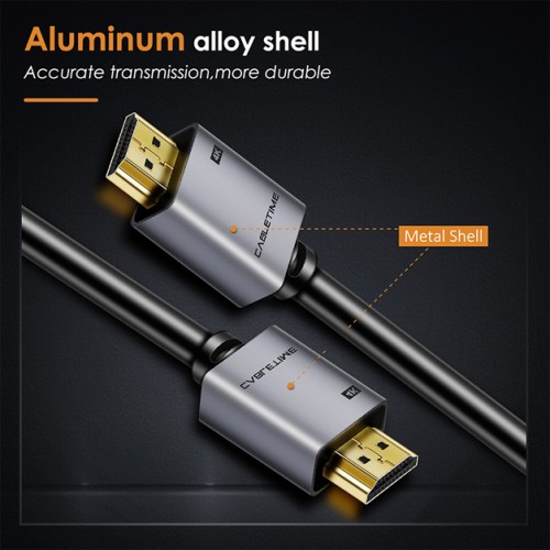 CABLETIME CABLETIME καλώδιο HDMI 2.0 CT-PHE2G, 4K/60Hz, 2m, μαύρο