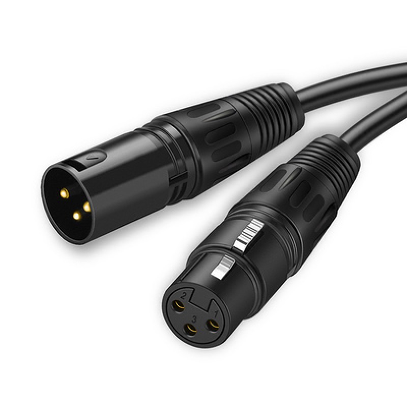 CABLETIME CABLETIME καλώδιο μικροφώνου XLR 11B24, 3-pin, 24AWG, 20m, μαύρο