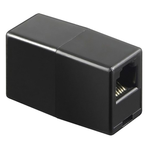 Powertech POWERTECH σύνδεσμος (μούφα) RJ45 UTP CAB-N181, 8p8c, μαύρος, 5τμχ