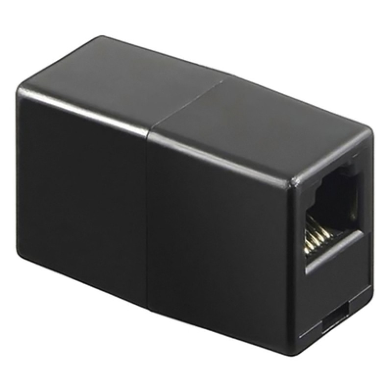 Powertech POWERTECH σύνδεσμος (μούφα) RJ45 UTP CAB-N181, 8p8c, μαύρος, 5τμχ