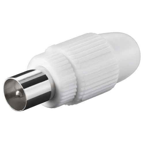 GOOBAY GOOBAY βύσμα coaxial 11500, αρσενικό, λευκό, 10τμχ