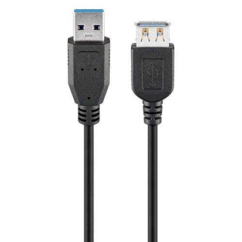 GOOBAY GOOBAY καλώδιο USB 3.0 σε USB (F) 95726, copper, 5m, μαύρο