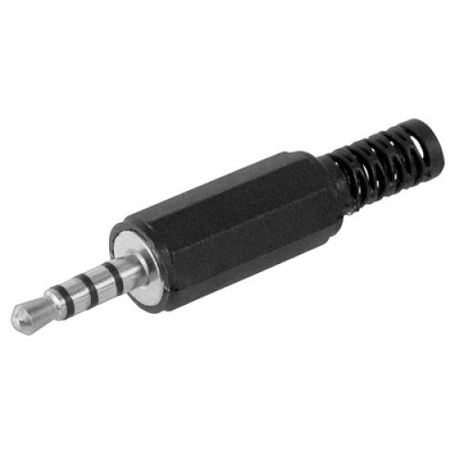 GOOBAY GOOBAY βύσμα 3.5mm 11578, 4 contacts, πλαστικό, μαύρο, 10τμχ