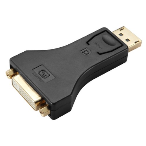 Powertech POWERTECH αντάπτορας DisplayPort σε DVI CAB-DP063, Passive, 4K, μαύρος
