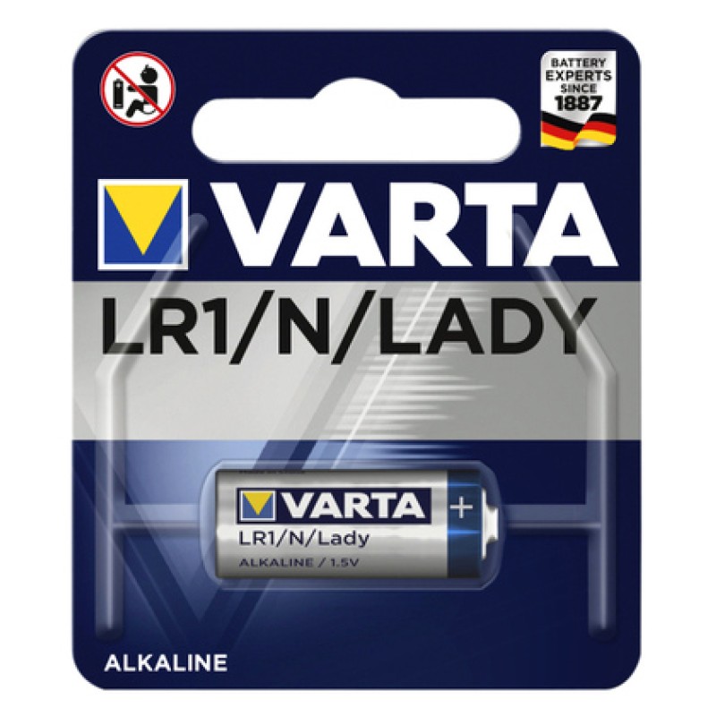 Varta VARTA αλκαλική μπαταρία LADY LR1 N, 1.5V, 1τμχ