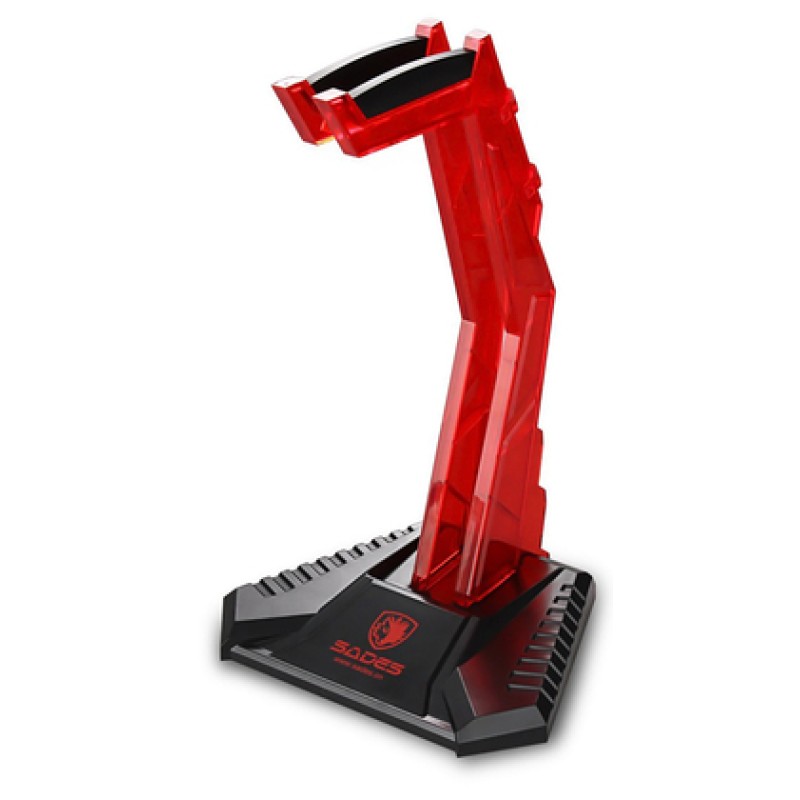 SADES SADES επιτραπέζια βάση ακουστικών Wolfbone, κόκκινη