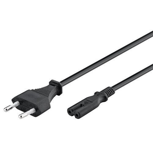 GOOBAY GOOBAY καλώδιο τροφοδοσίας Euro 50084, 2x0.75 mm², 1.5m, μαύρο
