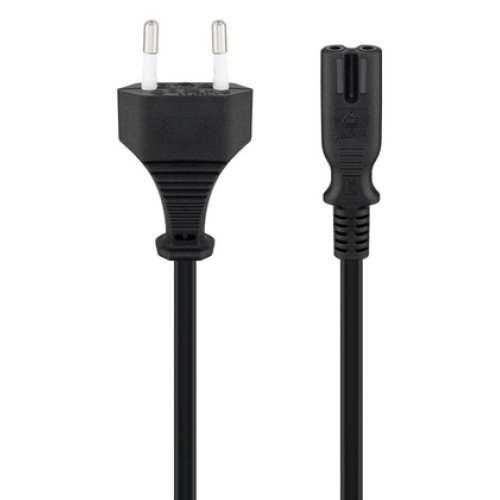 GOOBAY GOOBAY καλώδιο τροφοδοσίας Euro 50084, 2x0.75 mm², 1.5m, μαύρο