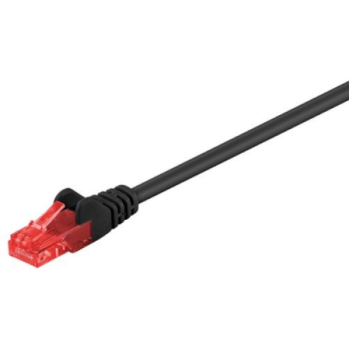 GOOBAY GOOBAY καλώδιο δικτύου 68680, CAT 6 U/UTP, CCA, 2m, μαύρο