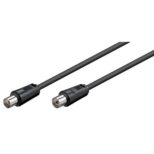 GOOBAY GOOBAY καλώδιο κεραίας αρσενικό σε θηλυκό 11722, <70dB, CCS, 2.5m, μαύρο
