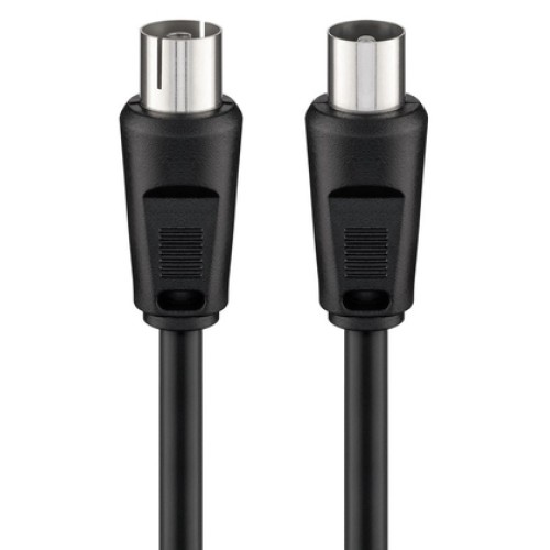 GOOBAY GOOBAY καλώδιο κεραίας αρσενικό σε θηλυκό 11722, <70dB, CCS, 2.5m, μαύρο