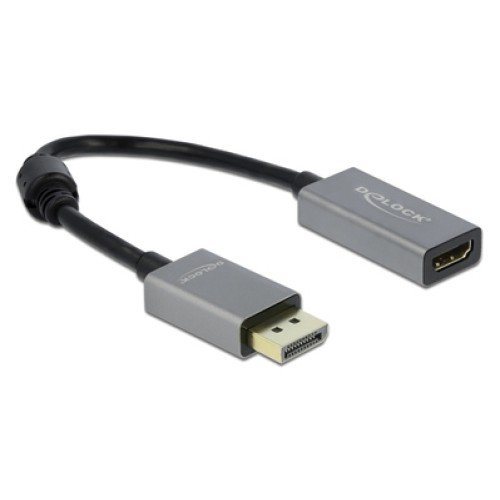 DELOCK DELOCK αντάπτορας DisplayPort 1.4 σε HDMI 66436, 4K/60Hz, active, γκρι