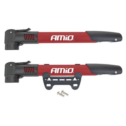 AMIO AMIO τρόμπα ποδηλάτου αλουμινίου PU01, 28cm, κόκκινη