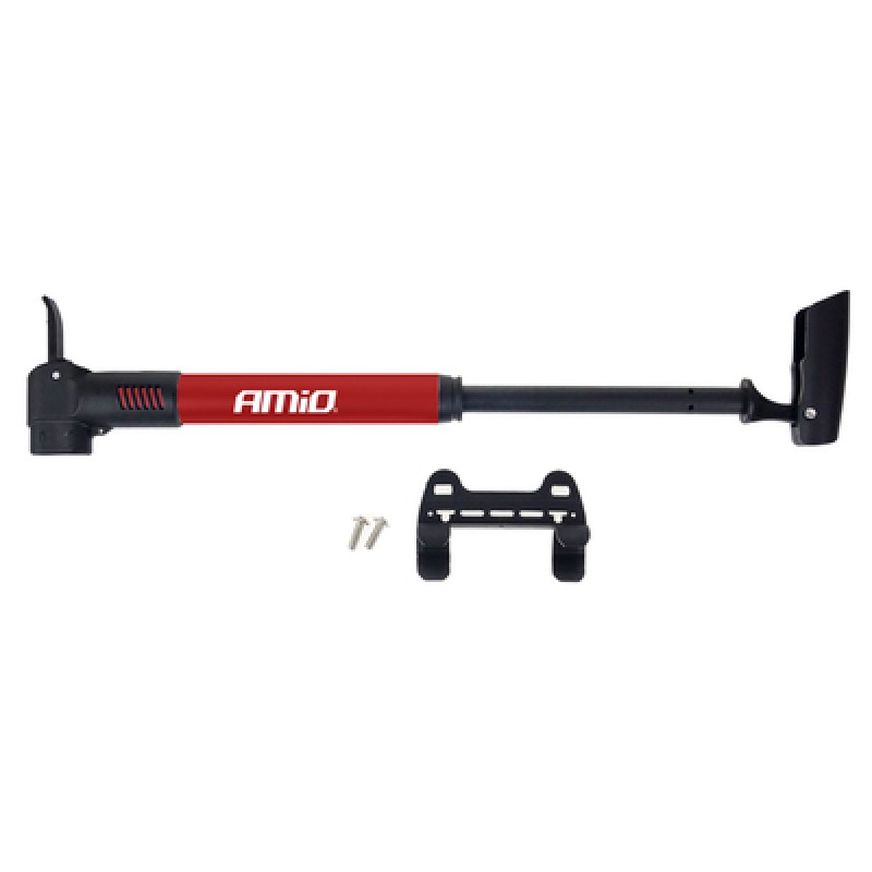 AMIO AMIO τρόμπα ποδηλάτου αλουμινίου PU01, 28cm, κόκκινη