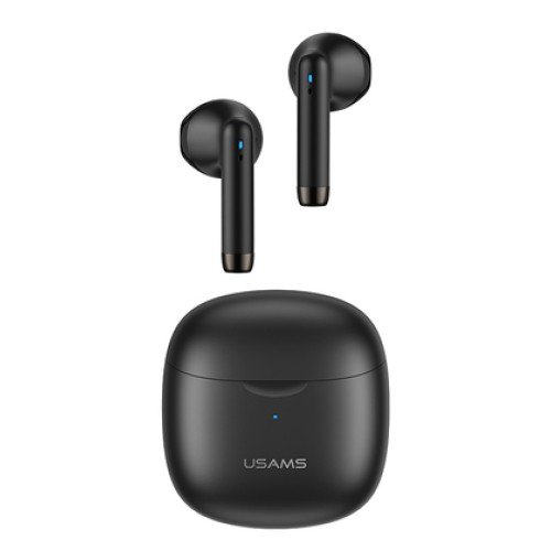 USAMS USAMS earphones IA04 με θήκη φόρτισης, True Wireless, Φ13mm, μαύρα