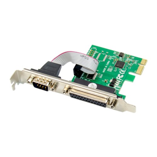 Powertech POWERTECH κάρτα επέκτασης PCIe σε serial + parallel ST329, AS99100