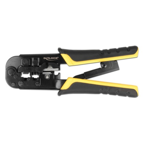 DELOCK DELOCK εργαλείο πτύχωσης με απογυμνωτή καλωδίων RJ45/12/11 90505, 8+6+4P