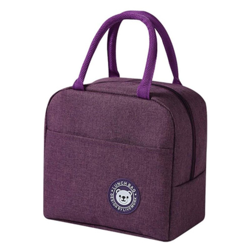 UNBRANDED Ισοθερμική τσάντα HUH-0011, 7L, αδιάβροχη, 23x13x21cm, μωβ