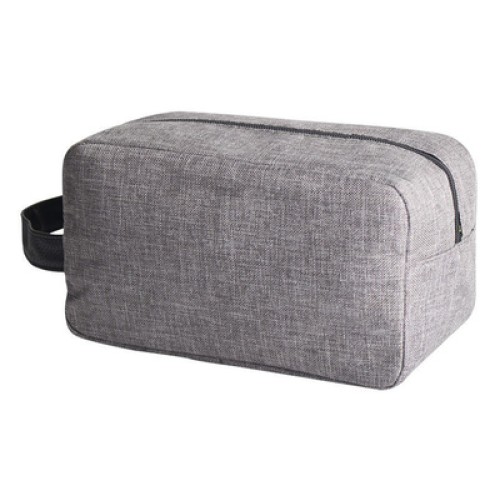 UNBRANDED Τσαντάκι καλλυντικών με χειρολαβή BTHU-0022, 24 x 10.5 x 13cm, γκρι
