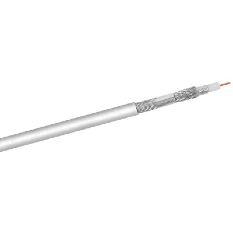 GOOBAY GOOBAY καλώδιο κεραίας 27518, 120dB, 75Ω, CCS, 100m, λευκό