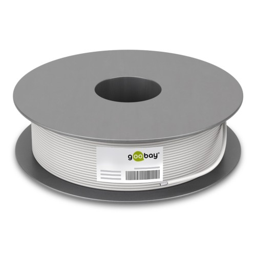 GOOBAY GOOBAY καλώδιο κεραίας 27518, 120dB, 75Ω, CCS, 100m, λευκό
