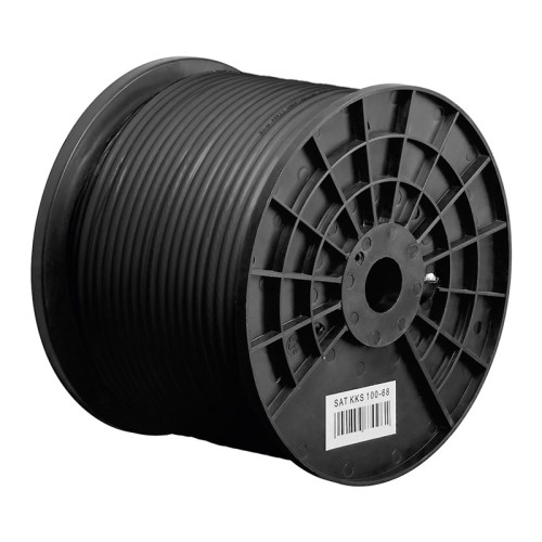 GOOBAY GOOBAY καλώδιο κεραίας 67103, 100dB, 75Ω, CCS, 100m, μαύρο