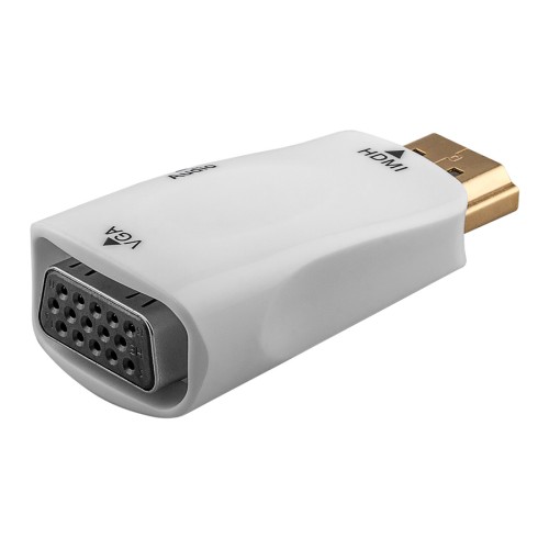 GOOBAY GOOBAY αντάπτορας HDMI σε VGA 44793 με 3.5mm, 1080p/60Hz, λευκός
